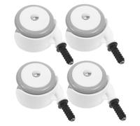 Milisten 4pcs Silent Swivel Wheels Replacement for Toddler Stroller and Walker, Plastic Baby Stroller Wheel Parts with Easy Maintenance for Quiet Environments and Outdoor Surfaces