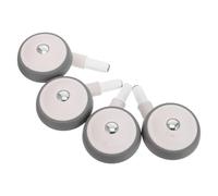 Milisten 4pcs Silent Walker Replacement Wheels, Universal Swivel Stroller Wheel Assembly with Detachable Stem, Wear-Resistant Front Caster Rollers for Walker and Pet Stroller Accessories