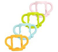 Milisten 4pcs Silicone Bottle Handles Set for Feeding Bottles with Soft Grip Silicone Sleeve and Easy Holding