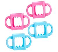 Milisten 4pcs Silicone Sippy Cup Handles Fall Heat Resistant Bottle Sleeve Convenient Grip for Reusable Washable Protection Color