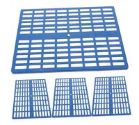 Milisten 4Pcs Small Animal Foot Cushions for Rabbit Cage Plastic Mat with Design Durable Non Slip Pet Floor Pads for Bunny Guinea Pig Chinchilla Cat Puppy Cage Resting