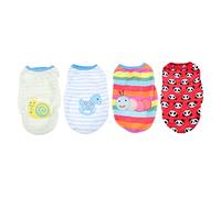 Milisten 4Pcs Small Dog Vest Warm Flannel Pet Clothes for Autumn and Party Costumes Soft Thickened Sweater for Chihuahua Teacup Dogs Xs