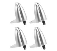 Milisten 4pcs Speaker Sound Isolation Pads for Speakers and Subwoofers, Anti-slip Abs Material with Secure and Protective Feet, for Tv Cabinets and Studies, Silver Colour