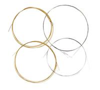 Milisten 4pcs Stainless Steel Mandolin Strings Replacement Mandolin Changing Strings for Practical