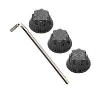 Milisten 4pcs Sunflower Metal Knob for Guitar Tone Control Set Hex Key Volume Knob for Electric Guitar and Bass for Music Accessories and Stage Performance