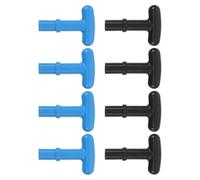 Milisten 4pcs T-handle Oar Grip Replacement for 23mm Inner Diameter Paddles Pe Plastic Non-slip Sturdy Paddle Board Accessory for Professional Rowing Races