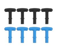 Milisten 4pcs T-handle Paddle Grips Universal Pe Plastic Oar Replacement Fits 23mm Inner Diameter Ergonomic Design for Kayak Canoe Recreational Outings Rowing