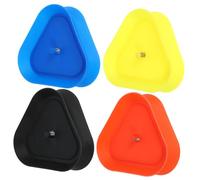Milisten 4pcs Triangle Playing Card Holders for Poker Games Hands Card Stands for Elders Sturdy Photocard Holders for Tabletop Entertainment
