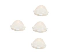 Milisten 4pcs Triangle Potty Trainer Corner Toilet for Small Animals Easy to Clean Chinchilla Hamster and Bunny Litter Box Compact Design for Convenient Use