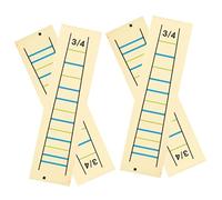 Milisten 4pcs Violin Finger Position Stickers Removable Fretboard Note Labels for Beginners Printing Violin Practice Accessories Musical Guide