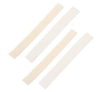 Milisten 4pcs White Felt Self-adhesive Clarinet Practice Strips for Instrument Keys, Lightweight Noise Reduction and Friction Protection for Musical Instruments