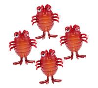 Milisten 4Pcs Wind Up Insect Model for Halloween Educational Abs Material Stress Relief Gift Lightweight Portable Bug for Adults Party Bag Fillers