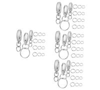 Milisten 4sets Dog Tag Clips with Matching Lightweight Pet Collar Accessories for Easy Installation and for Dogs and Cats