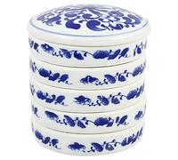 Milisten 5-Layer Ceramic Paint Ink Tray with Cover Lid, Stackable Colour Mixing Trays for Watercolour Painting, Chinese Watercolour Palette with Dust Cover