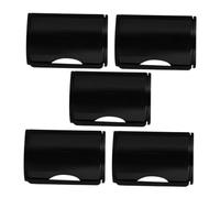 Milisten 5 Pcs Black Finger Sand Shaker Set for Ukulele and Banjo, Lightweight Compact Design with Plastic and Metal Material, for Travel and Creative Compositions, Lasting Use and Playing