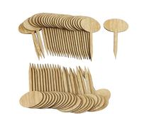 Milisten 50 Pcs Oval Plant Labels Creative Vegetable Tags Durable Gardening Markers for Potted Plants Succulents for Courtyard and