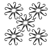 Milisten 500pcs Black Plastic J-Shaped Sock and Hat Display Hooks for Retail Merchandising, Sturdy Plastic Hanging Hooks for Socks, Hats, and Small Apparel Organization