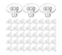 Milisten 500pcs Earring Backs Silicone Earring Stoppers Lightweight Smooth Corners for Beginners and Professional Shops Home DIY Practice