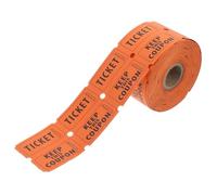 Milisten 500pcs Orange Double Roll Raffle Tickets Numbered for Events Parties Fundraisers Class Rewards Holiday Celebrations Christmas Use