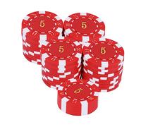 Milisten 50pcs Abs Plastic Bingo Game Chips Smooth Surface Counters for Bingo Gambling Educational Rewards and Table Settings for Parties and Group Games