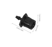 Milisten 50pcs Adjustable Drip Emitters for Irrigation Full-circle Micro Sprinkler Heads with Variable Flow Control Clog-resistant Lawn and Garden Watering Equipment