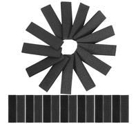 Milisten 50pcs Black Hook and Loop Tape Adhesive Strips Double-Sided Strong Sticky Fastening Strips for ’ Shoes and Multi-Purpose Household Use