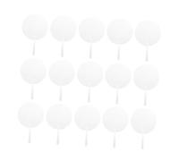 Milisten 50pcs Blank Transparent Round Hand Fans for DIY Crafting Graffiti Painting Lightweight Handheld Fans for Summer Fun and Hand Eye Coordination Development