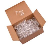 Milisten 50pcs Clear Chocolate Box Holder Plastic Round Chocolate Candy Wrappers Holders Candy Packaging Case Flower Support Rack for Birthday Wedding Easter Carnival