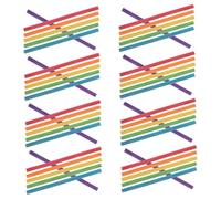 Milisten 50pcs Colored Wooden Rhythm Sticks Set Safe Hardwood Musical Instruments for Classroom Preschool and Activities Engaging Colorful Counting Sticks for Fun Learning