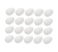 Milisten 50pcs DIY Easter Eggs Unfinished Plastic Decor for Painting Safe and Sturdy Craft Eggs for Educators for Easter Decorations and Creative Projects