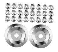 Milisten 50pcs Drum Bell Attachment Cymbal Components Replacement Parts Inner Metal Tambourines Jingle Rings for Handbell Church Percussion