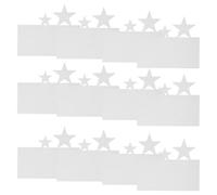 Milisten 50pcs Holiday Greeting Cards Blank Star Cutout Plain Cardstock for Printing DIY Note Making Supplies Wedding Birthday Thank You Messages Year