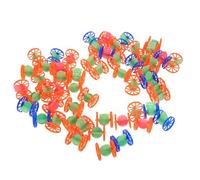 Milisten 50PCS Mini Wobble Car Tumbler Toys for Boys and Girls Creative Desktop Fun Playthings Colorful Wheeled Ornaments for Office Leisure and Educational Play