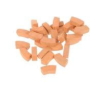 Milisten 50pcs Miniature Building Bricks with Realistic Faux Brick Texture for DIY Craft Play Mini Construction Blocks for House Assembly Model Enhances Creativity and Motor Skills