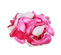 Milisten 50Pcs Pearl Latex Balloons Set Assorted White Pink Light Pink Plum Balloons for Fun for Wedding and Birthday Party Decorations