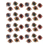 Milisten 50pcs Plastic Safety Eyes for Crochet Projects Double Eyelid Design for DIY Crafts Stuffed Animals and Plush Making with Washers for Educational and Decorative Uses