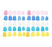 Milisten 50pcs Silicone Guitar Finger Sleeves Finger Tips Covers for Cutting Protection Comfortable Fingertip Guards Reusable for Beginners Banjo Mandolin Ukulele