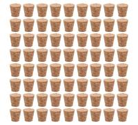 Milisten 50pcs Small Tapered Wine Bottle Corks 18x13x18mm Soft Wooden Cork Plugs for 14-16mm Bottleneck Reusable Beer Bottle Stoppers for DIY Craft and Bar Use