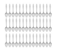 Milisten 50pcs Stainless Steel Bird Parrot Feeder Spoon - Milk Feeding Scoop Pet Care Tools - Hand Feeding Scoop For Small Exotic Birds Peony Cockatiel