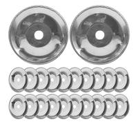 Milisten 50pcs Tambourine Bell Rings Cymbal Bell Tambourine Ring Single Ring Tambourine Drum Cymbal Ring Percussion Ching Ring Drum Accessories Replace Ring The Bell Child Stainless Steel