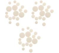 Milisten 51pcs Clarinet Key Pads Sound Hole Cushions for Flat Clarinet Replacement Accessories White and Light Yellow Easy to Use