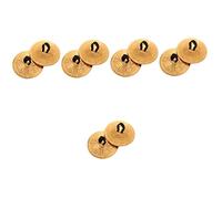 Milisten 5pairs Finger Cymbals for Belly Dancing Performance Small Percussion Musical Instrument Dancing Props Cymbal