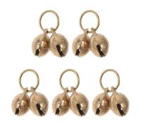 Milisten 5Pcs 22Mm Tiger Head Cat Collar Bells, Multi-Function Copper Pet Pendant Bells for Safety and Decoration, Compact DIY Dog and Kitten Collar Accessories for Indoor and Outdoor Use