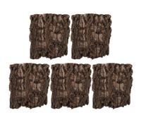 Milisten 5pcs Acrylic Bark for Reptile Tank with High Transparency Viewing and Natural Ecology Simulation, Terrarium Ground Cover and Reptile Habitat Decor for Geckos and Lizards