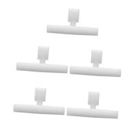 Milisten 5Pcs Acrylic Bird Feeder Perch Poles - Universal S nap-on Feeding Stand for Cages & Outdoor Feeders - Clear Bird Cage Accessories for Parrots Budgies & Wild - Easy Install