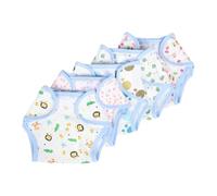 Milisten 5Pcs Adjustable Reusable Doll Diapers Cotton Washable Doll Nappies for Dolls Realistic Pretend Play Underwear for Role Playing and Life Skills Practice