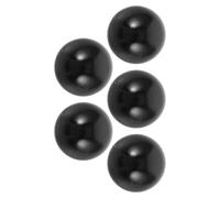 Milisten 5pcs Black Plastic Pinball Machine Balls Kit DIY Game Parts for Multiplayer Pinball Machines Family Entertainment and Gathering Accessories