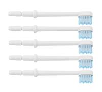 Milisten 5pcs Blue Square Replacement Heads for Water Flosser Tips for Orthodontic Interdental Cleaning Soft Bristle Head for Deep Gumline Care