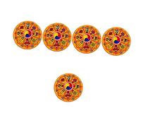 Milisten 5pcs Buddhist Sound Bowl Cushion Pad Tibetan Singing Bowl Holder Pad Delicate Cushion for Sound Practice Meditation