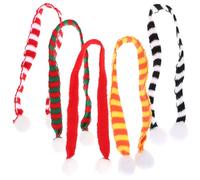 Milisten 5pcs Christmas Dog Scarf Festive Pet Neck Accessories for Holiday Photos Easy to Wear and Parties Increases Festive Joy